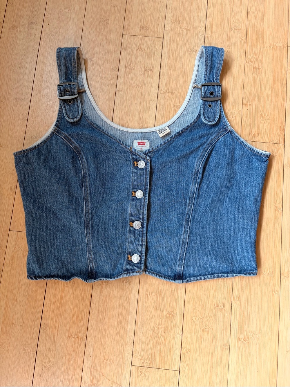 Levi's Blue Denim Corset Tank